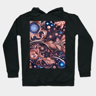 Other Worldly Designs- nebulas, stars, galaxies, planets with feathers Hoodie